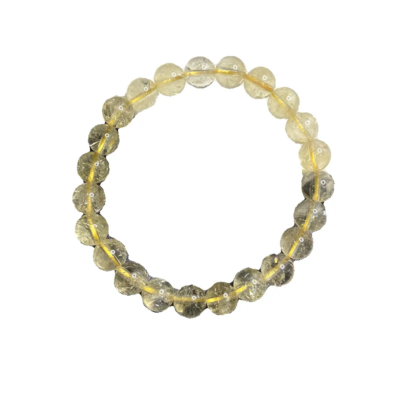 Натуральный бразильский цитрин помощник женский браслет на ночь счастливый