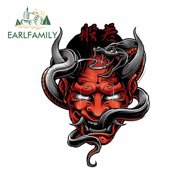

EARLFAMILY 13 см x 9,8 см для Samurai Prajna RV автомобильные наклейки на холодильник, водонепроницаемые наклейки на лобовое стекло мотоцикла, аниме украшение