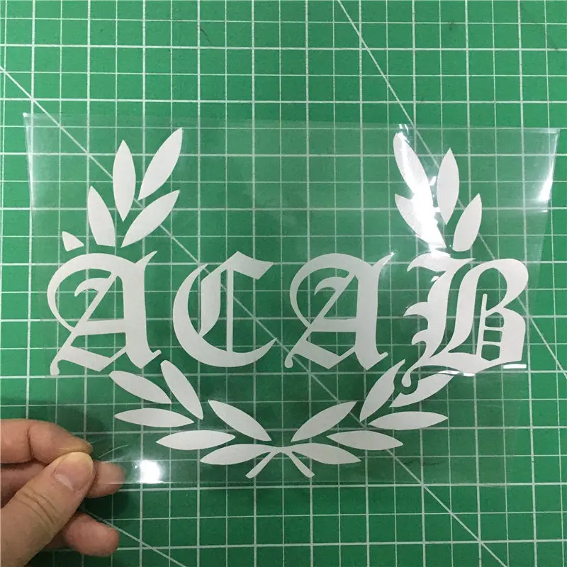 

HZX1415 15x19 см ACAB text забавная наклейка для автомобилей виниловые наклейки аксессуары для мотоциклов