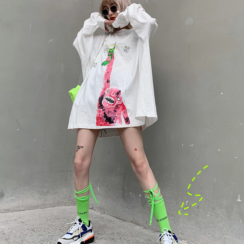 

Spring and Autumn Fashionable Street Trend Striking Women's Socks Solid Color Cross Strap Casual Sports Women's Stockings