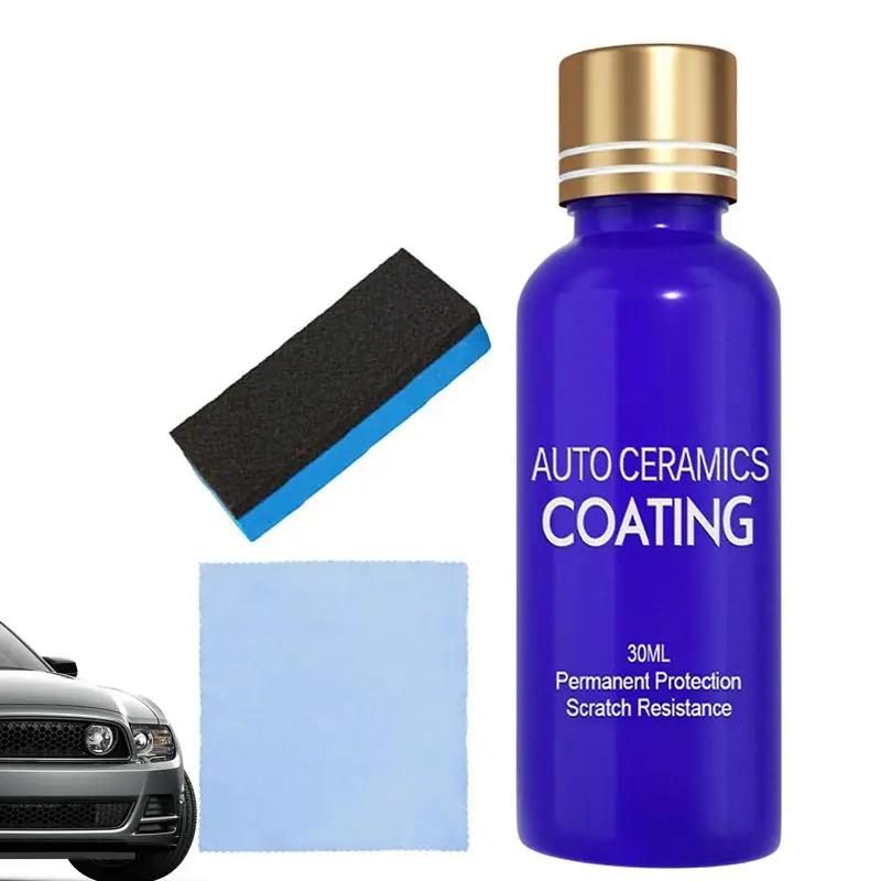 

Ceramic Coating For Cars High Gloss Universal Car Coating Hydrophobic 30ML Mirror Paint Protection Car Kit With Sponge And Cloth