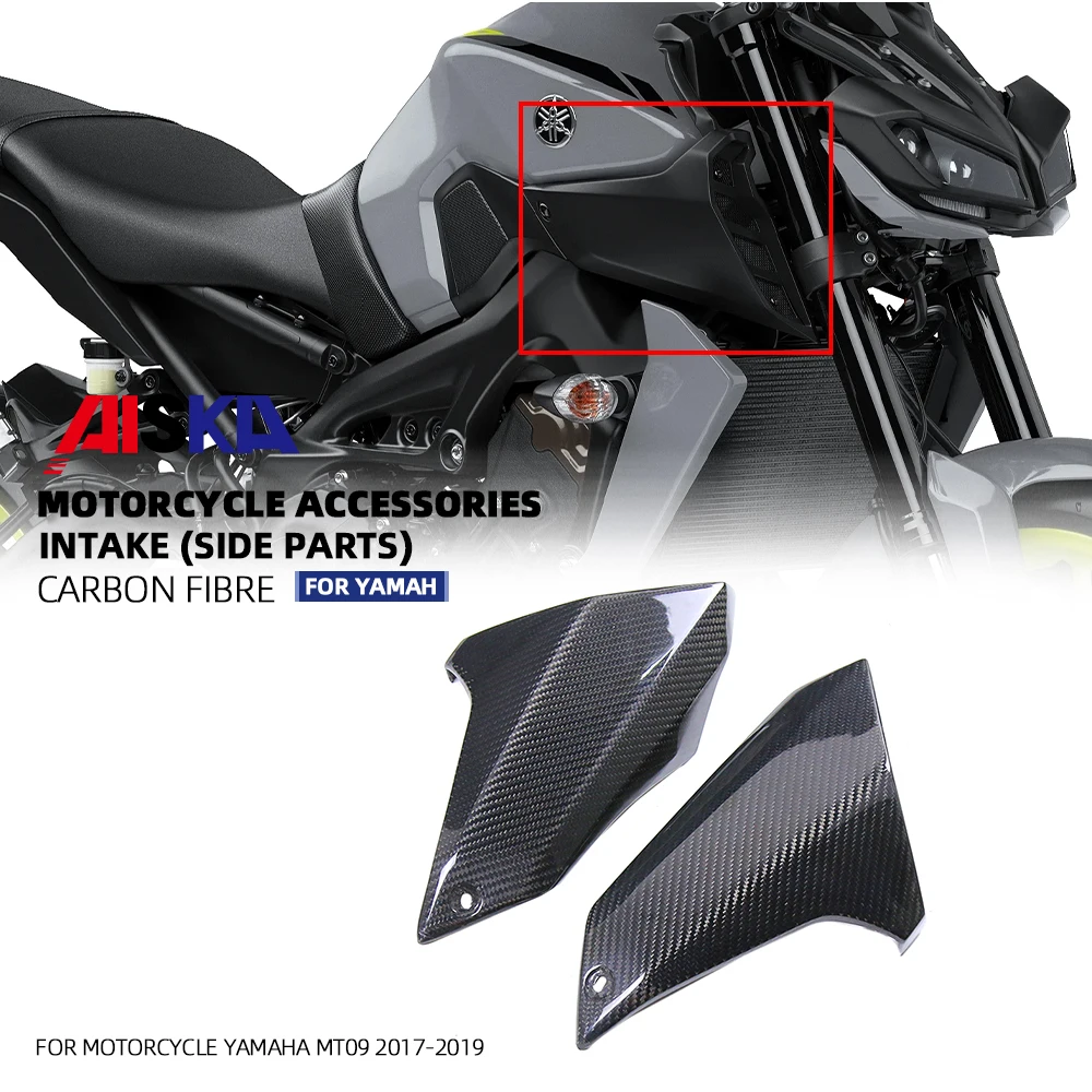 

3K Full Dry Carbon Fiber Fuel Gas Tank Side Covers Fairing Protector Motorcycle Fairings For Yamaha MT09 FZ09 2017 2018 2019