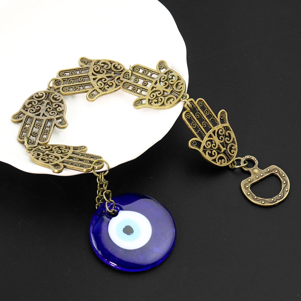 Рука Фатимы подвесная Турецкая синяя подвеска Lucky Eye HAMSA амулет домашний декор