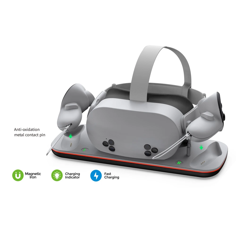 Зарядная док-станция для Mate Quest 3S зарядная станция гарнитуры и контроллеров VR с 2