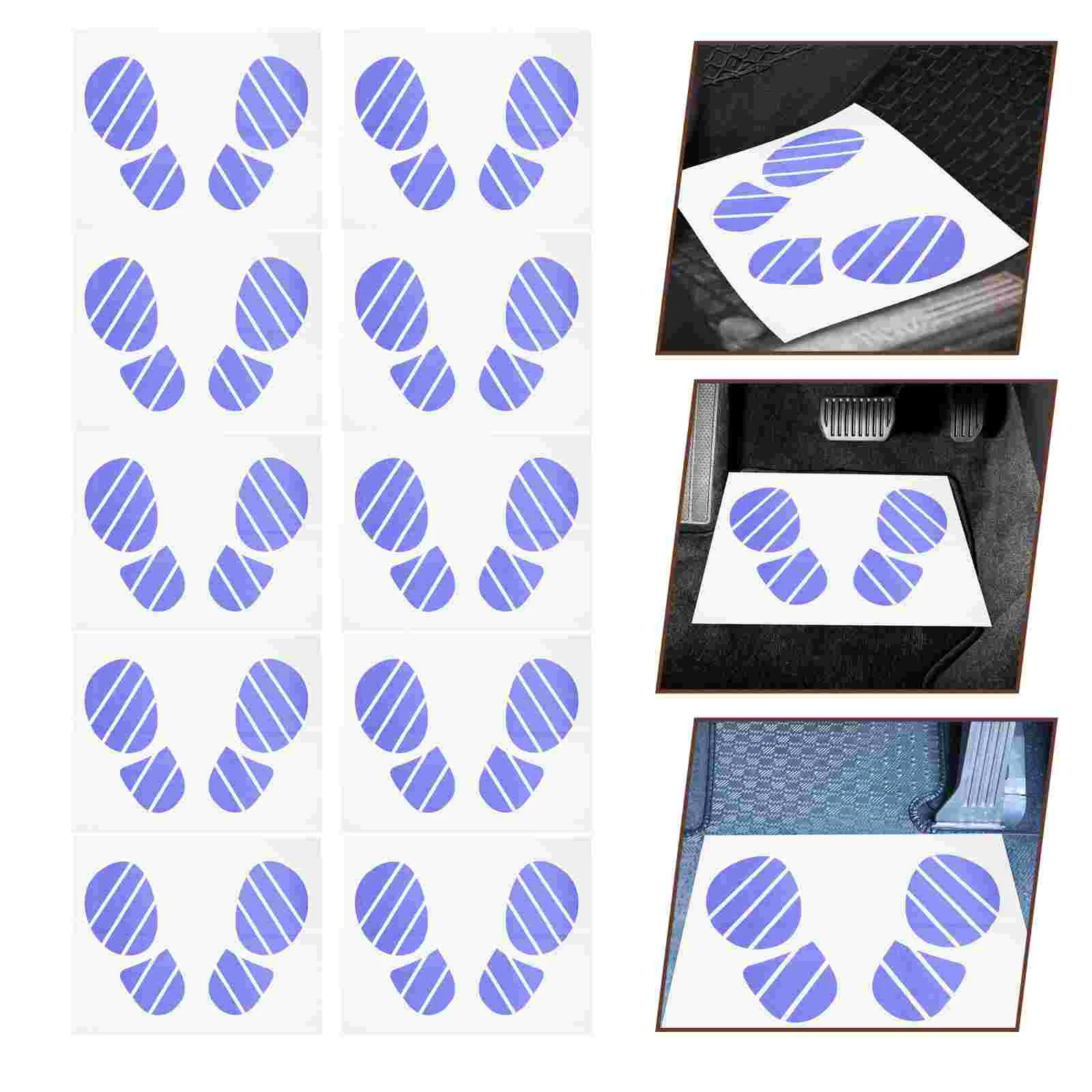 

100 Pcs Car Mat Auto Floor Protection Mats Foot WASH Disposable Paper Vehicle Pads