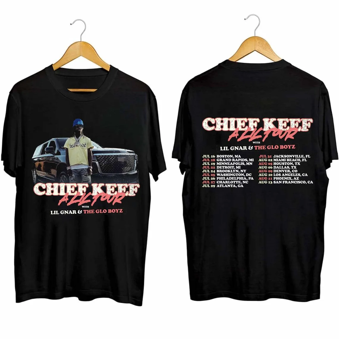 Рубашка Chief Keef A Lil Tour 2024 рубашка Fan Shirt