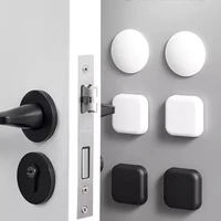1pc silicone door handle bumpers self adhesive deurstopper protection porte pad mute stikcer round square wall protector pad