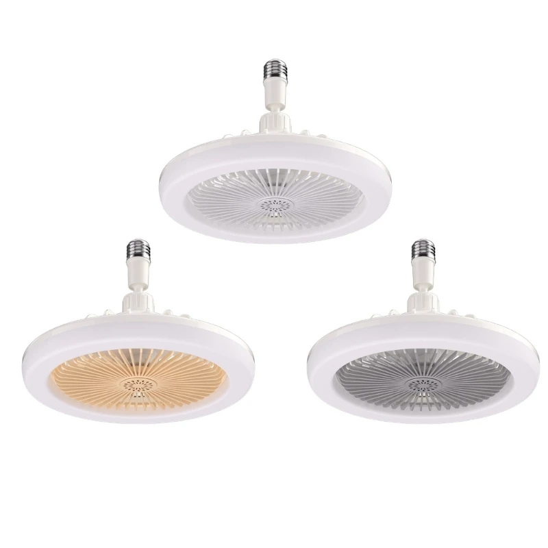 

E27 LED Ceiling Fan 2-in-1 Design 30W 3 Gears Electric Fan J60A