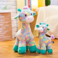 new cute standing sika deer plush toy fashion creative cartoon doll comfort doll children holiday birthday exquisite gift