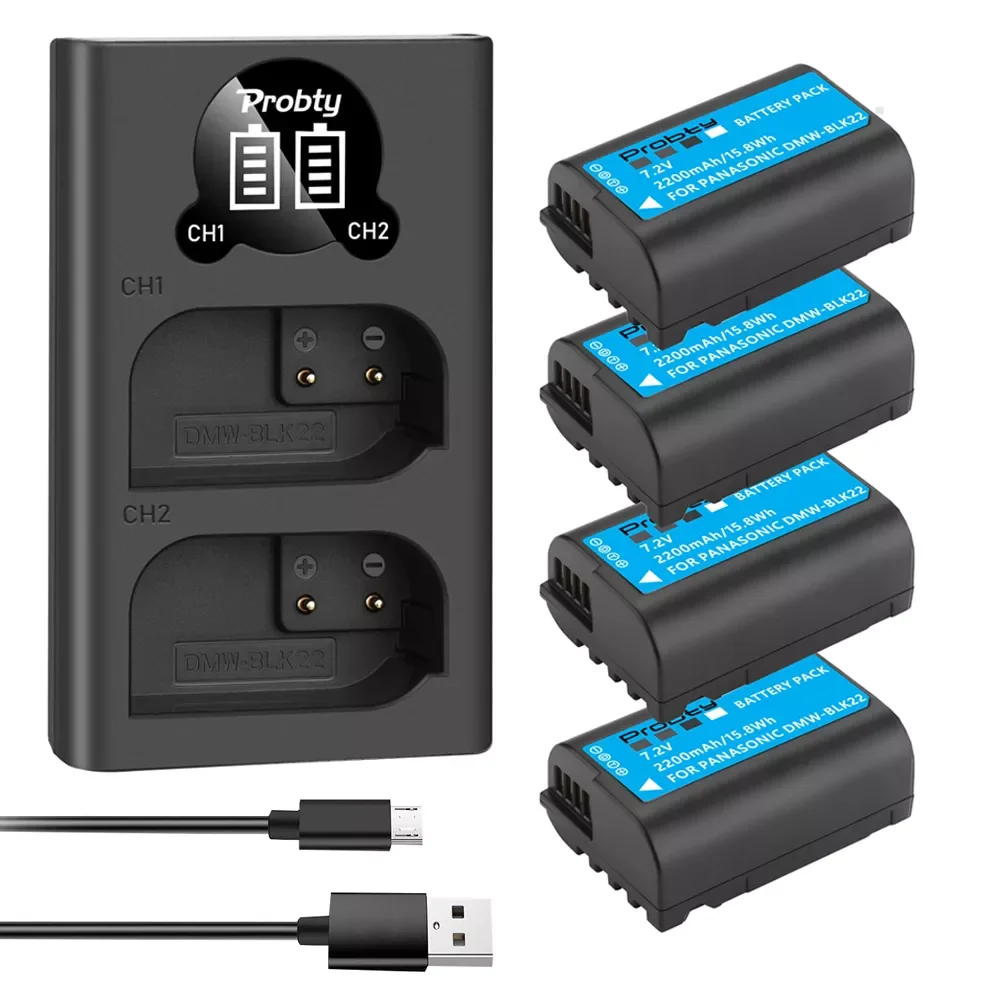 

Новинка для DMW-BLK22 DMWBLK22 BLK22 Аккумулятор для LUMIX DC-S5