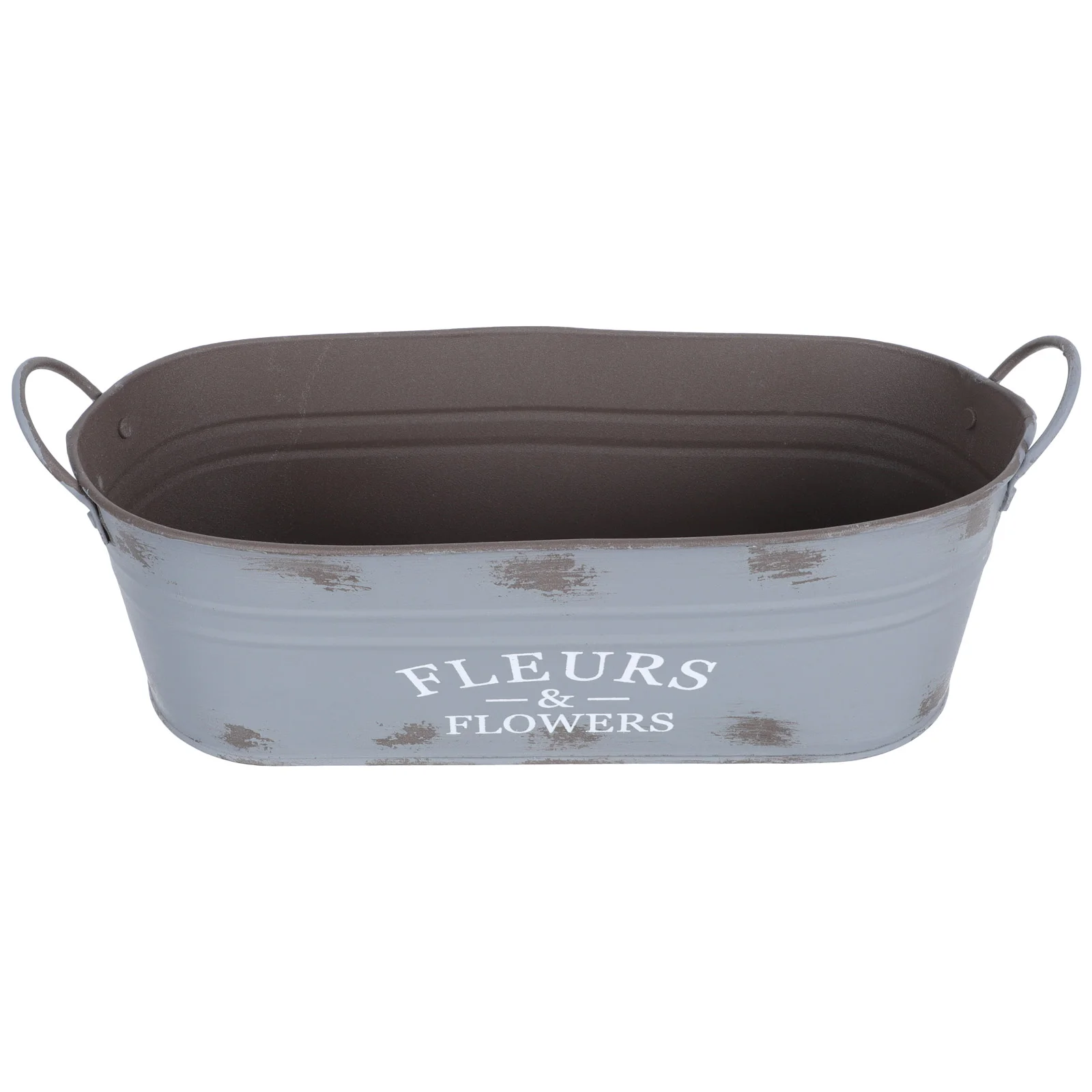 

Flower Bucket Planter Metal Galvanized Tub Vase Box Rustic Tin Pot Farmhouse Potsiron Oval Pitcher Holder Herb Garden Container