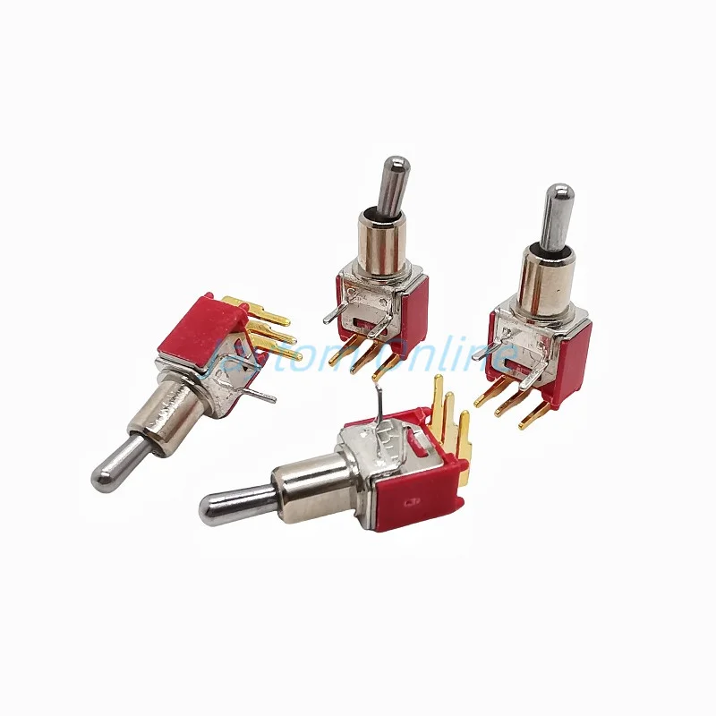 5 шт., рычажный мини-переключатель, 2/3 А, В переменного тока