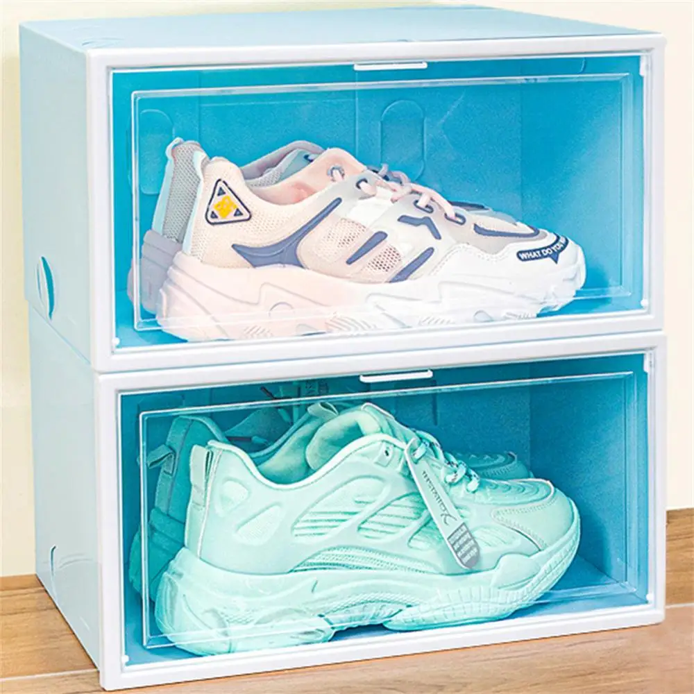 

Transparent Shoe Box Storage Box Dustproof Transparent Basketball Shoes Shoe Box Shoe Display Desktop High-top Organization