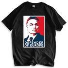 Мужская хлопковая футболка с V-образным вырезом Orban Венгрия Ungarn Будапешт грензэ Европа новая мода футболка мужская футболка