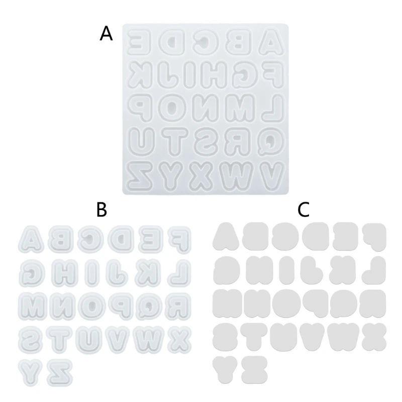 

Letter Clay Molds Letter Keychain Moulds Letter Craft Mould Silicone Material