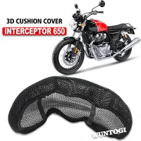 Interceptor 650 Motorcycle Protecting Cushion Seat Cover For Royal Enfield Interceptor 650 2022-2018 Fabric Saddle Seat Cover