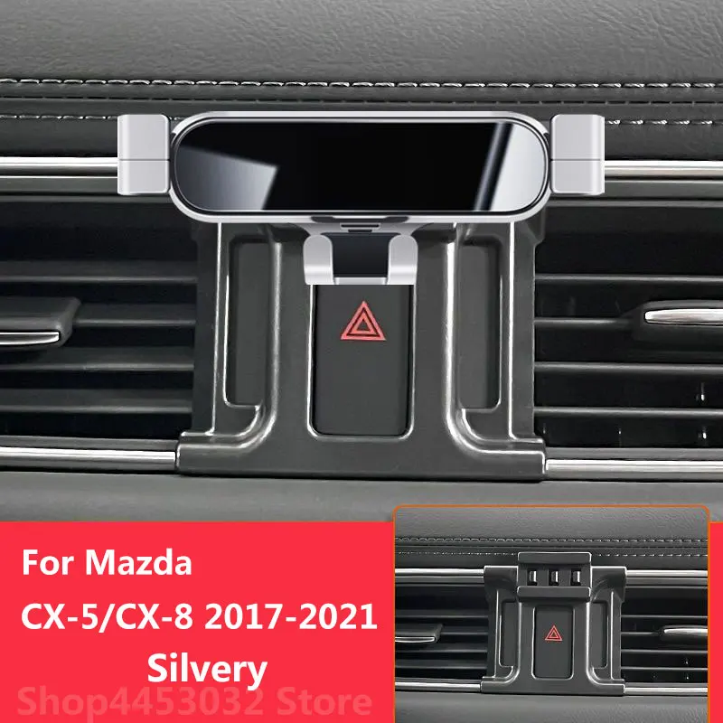 

Автомобильный держатель мобильного телефона для Mazda CX-5 CX-8 CX8 CX5 2021 2017, крепления Raptor, кронштейн, GPS-подставка, вращающаяся поддержка, аксессуары