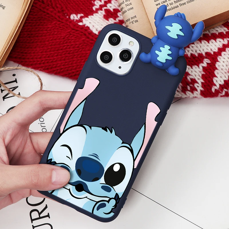 Милый чехол для телефона с мультяшной куклой и стежком Huawei P30 P20 Pro P40 Mate 20 Honor 9X 8A 10