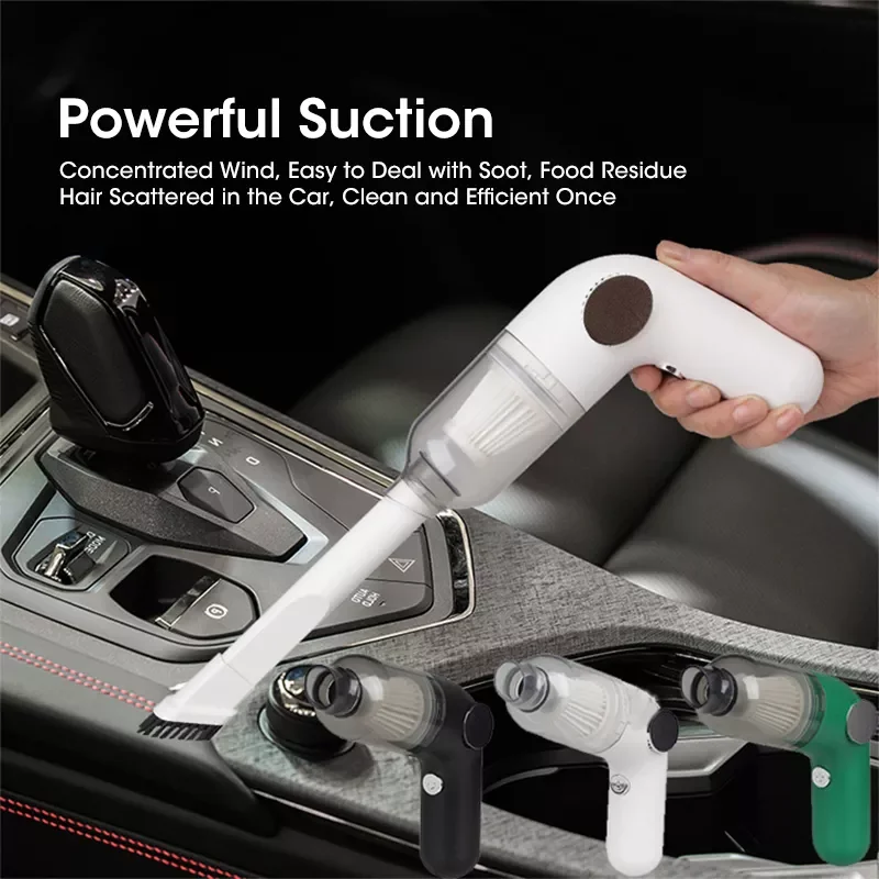 

10000Pa Portable Wireless Car Vacuum Cleaner Foldable Home Mini Handheld Vacuum Strong Suction Cordless Cleaner Carrying Belt