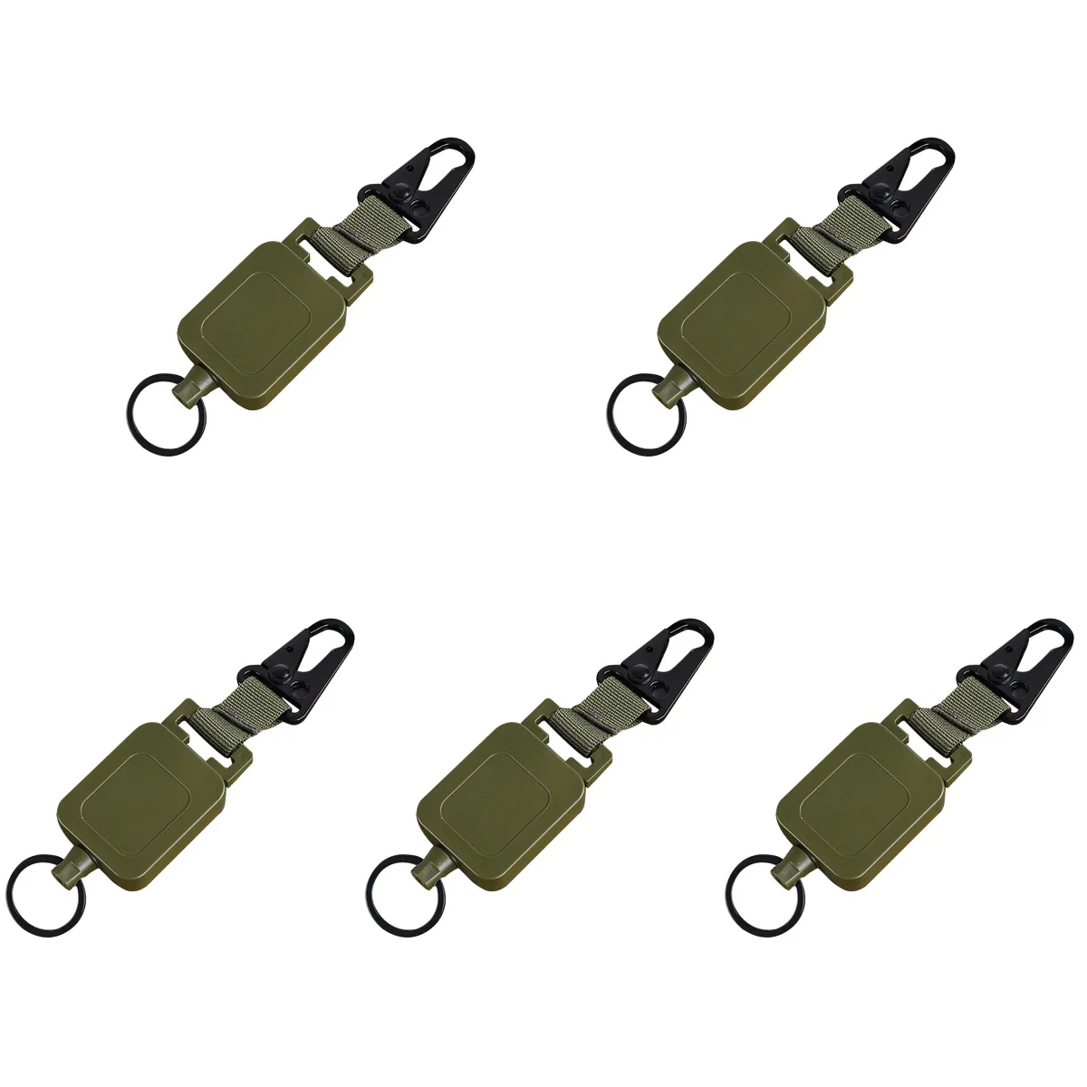 

5x Climbing Outdoor Portable Retractable Hanging Buckle Retractable Keychain Heavy Duty Buckle for Friends Outdoor Climb Home