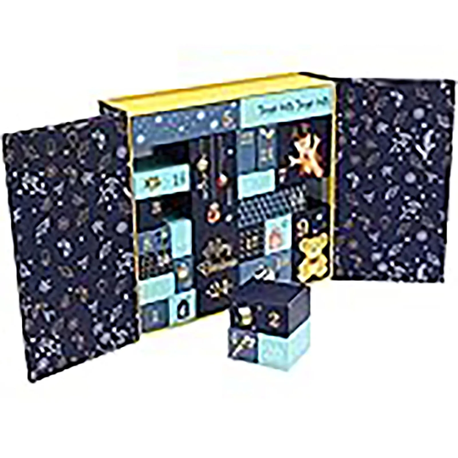 Рождественский адвент-календарь 24-сеточный календарь обратного отсчета