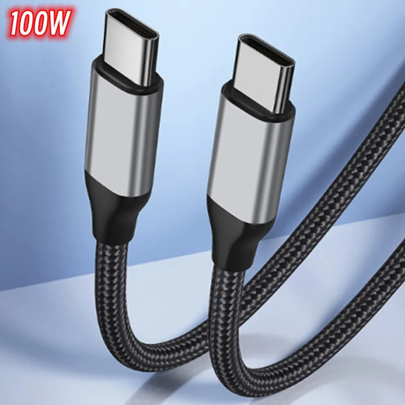 Зарядный кабель ILEPO 100 Вт USB C USB Type C, кабель быстрой зарядки 4,0 Samsung S20 1 м 5A PD 60 Вт, кабель для MacBook iPad