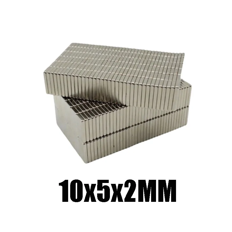 

10/20/50/100Pcs Neodymium Magnet 10 x 5 x 2MM N35 Neodymium Iron Boron Block Super Strong Permanent Magnet