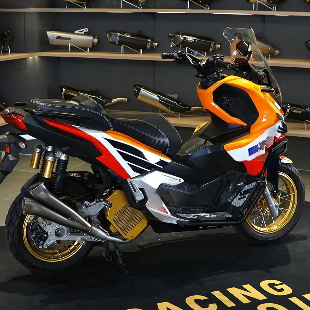 Фото Новинка для выхлопной горелки из нержавеющей стали ADV 160 Gemini, полированная для полного выхлопа, дополнительная, глубокая, мощная выхлопная заметка №3