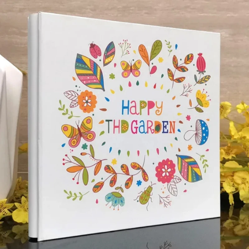 

Тонкий альбом «сделай сам», 80 сторон, памятная паста для семейных пар, романтические подарки, держатель для фотокарт, альбом для скрапбукинг...