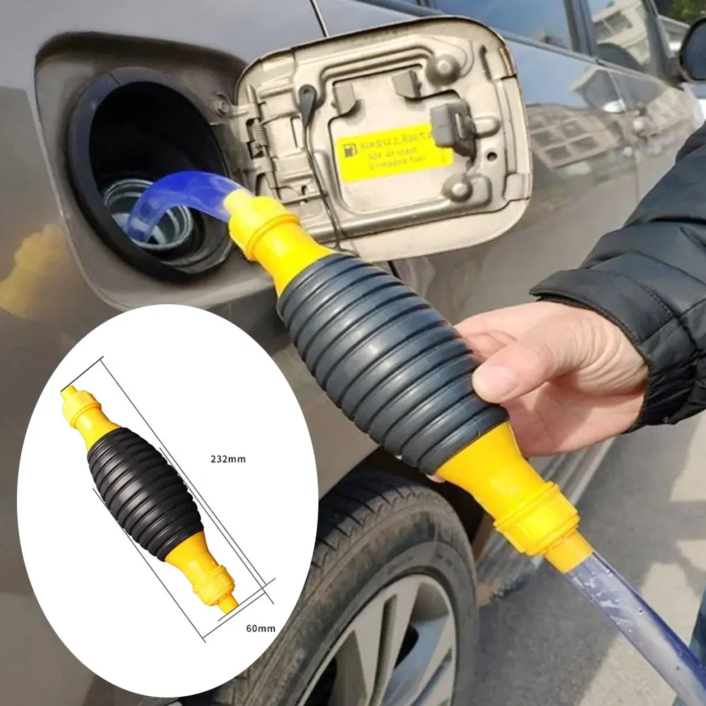 

Universal Car Portable Manual Fuel Pump Transfer Hand Primer Siphon for Gas Gasoline Petrol Diesel Liquid Transfer Tools