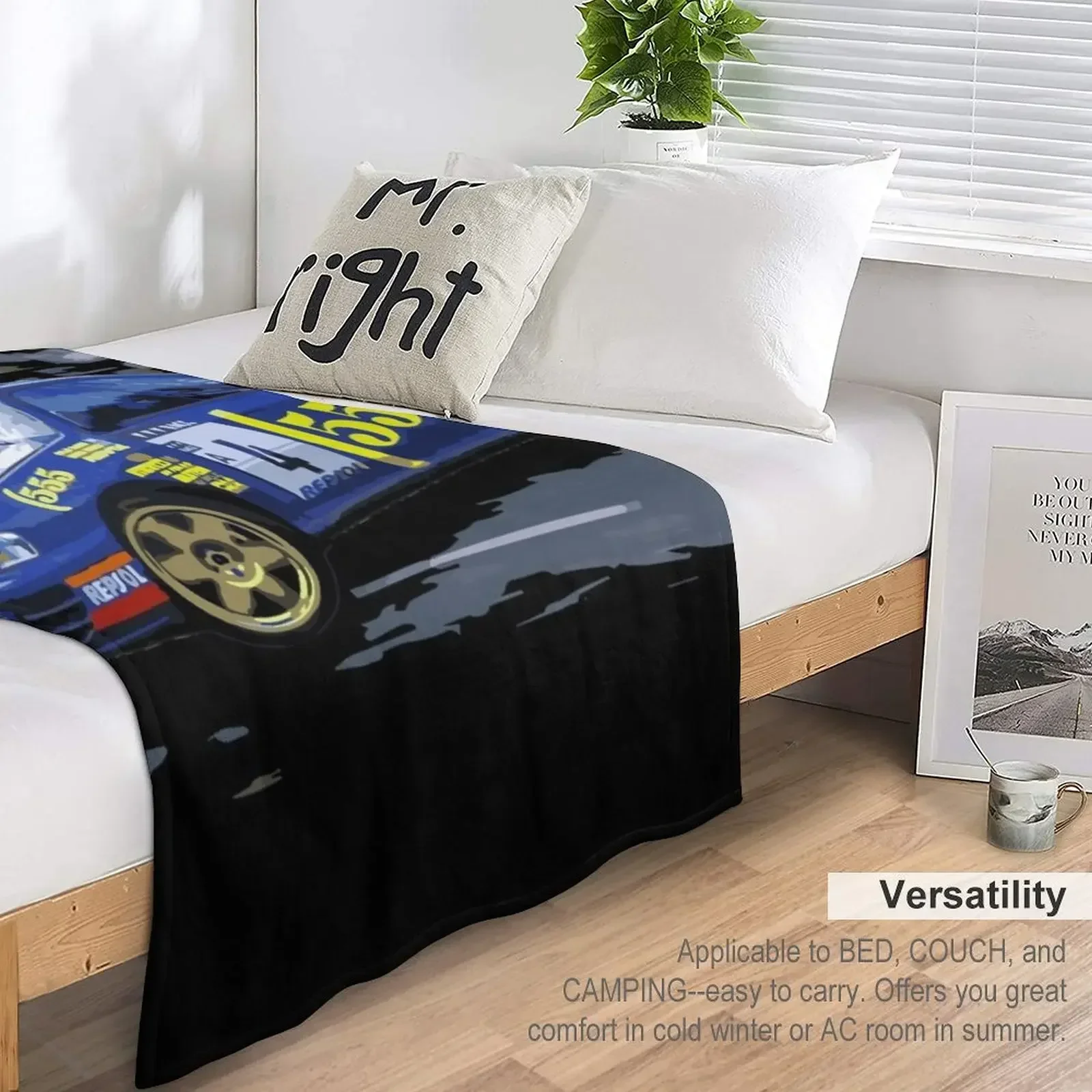 Коллин McRae GC8 World Rally Blue 555 декоративное одеяло для дивана рождественское украшение