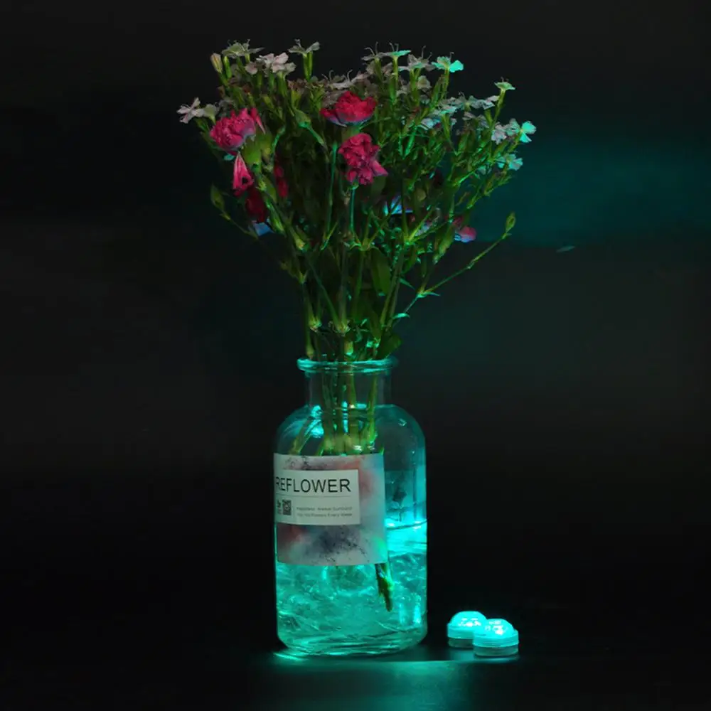 Подводный светильник мини-пульт дистанционного управления аквариум пруд абс