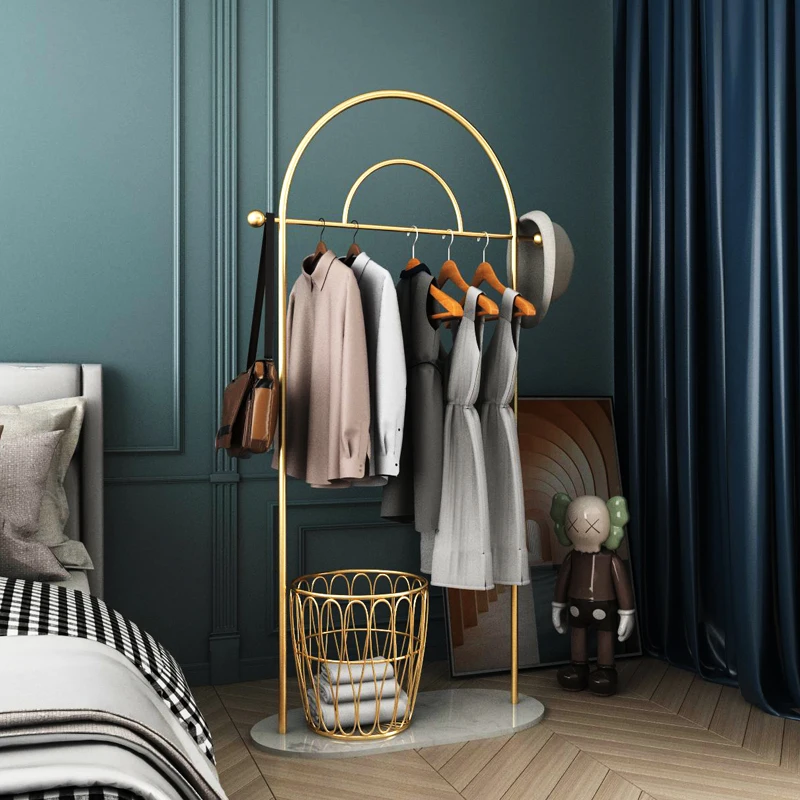 

Скандинавские вешалки для одежды в спальню, железная металлическая подставка для одежды, минималистичный дизайн, Ropero, домашняя мебель WSW30XP