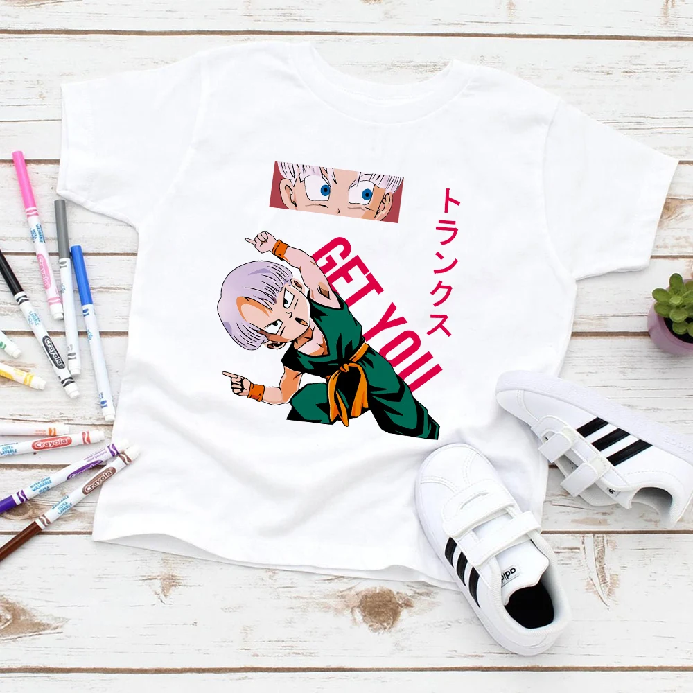 Twin Boys Clothes Fashion Cool Anime Character Print T-shirt For Children Funny Streetwear Casual Summer Kids Tops Baby Outfits