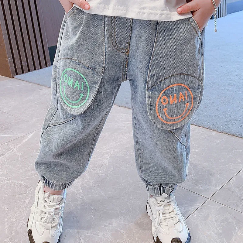 

Summer Spring Kids Clothes Boys Jeans Pants Baby Toddler Girl's Denim Clothing Trousers Children Bottoms 2 3 4 5 6 7 Years