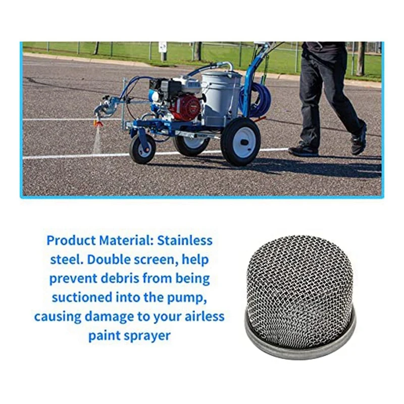 Входной фильтр 6X 181072 или 181-072 сетчатый с резьбой 1 дюйм NPT для безвоздушного