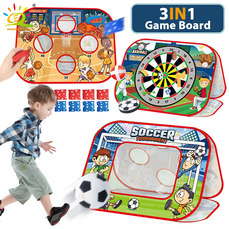 Мультиспортивный Игровой Набор 3IN1 — Настольный Футбол Дартс Мешок С Песком