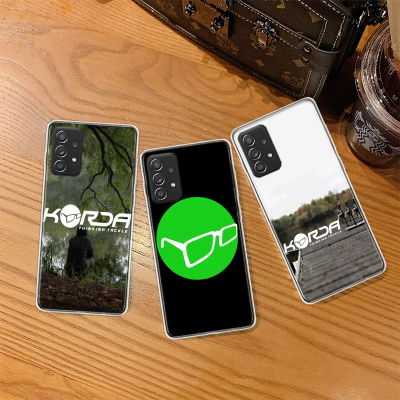 Чехол для телефона Korda Fishing Tackle Galaxy S23 S20 FE S21 Plus Samsung S24 S22 Ultra TPU Pattern S10 S10E S9 S8 Cover Soft Capa