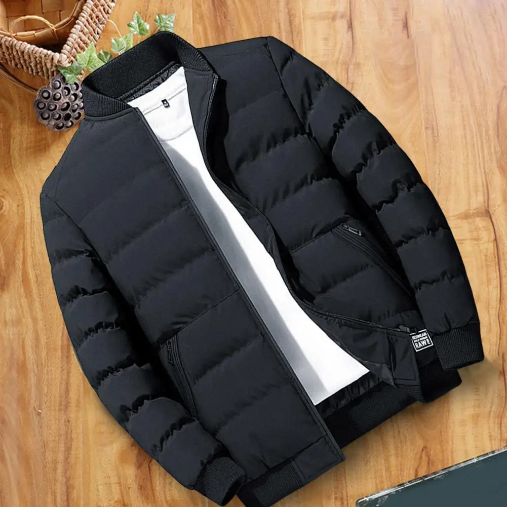 

Stylish Windproof Pockets Jacket Bomber Jacket Temperament Ribbed Cuff