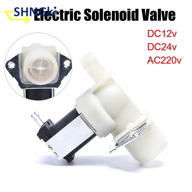 

DC12V AC220V Plastic Water Electromagnetic Valve Normally Closed Water Drain Valve Electric Water Inlet Solenoid