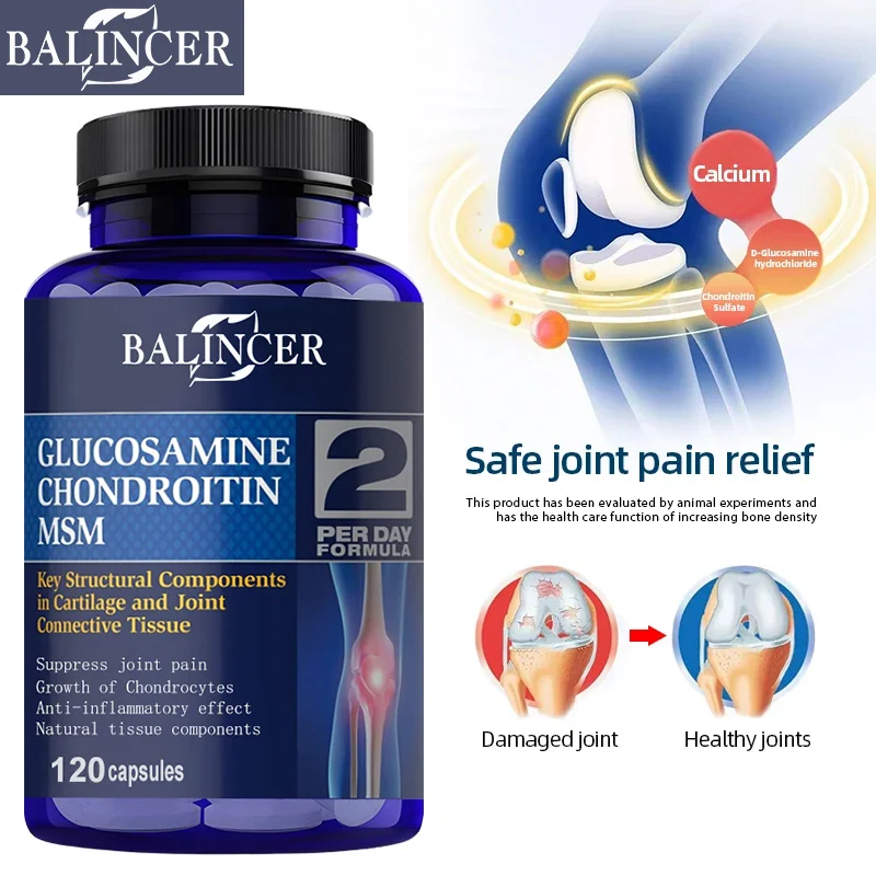 

Глюкозамин Balincer тройного действия, хондроитин и MSM-защита шарнирного хряща, дополнительное питание костей, облегчение боли в суставах
