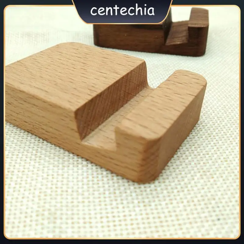 

High-quality Wood Materials Durable Home Storage Flexible Solid Wood Cell Phone Racks Portable Desk Stand Holder Lazy Universal