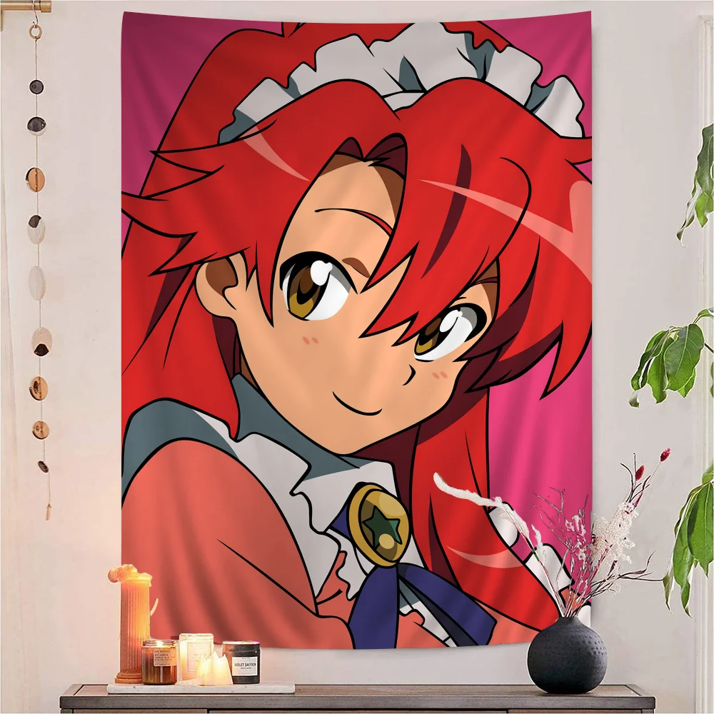 Y-yoko L-littner мультфильм гобелен искусство научная фантастика комната домашний