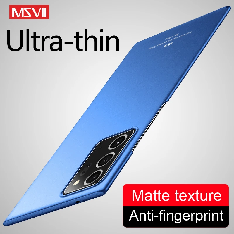 

Ультратонкий матовый чехол MSVII из поликарбоната для Samsung Galaxy S22 S21 Plus S20 FE S9 S10 9 8 10 Lite, чехлы
