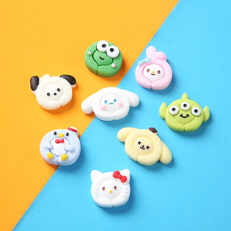 

8Pcs Pachacco Sanrio Accessories Anime Kawaii Mymelody Cinnamoroll Diy Phone Case Decoration Material Package Cartoon Cute Gift