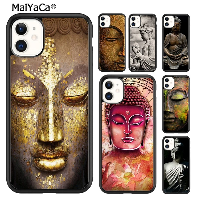 MaiYaCa Gautama Buddha Budha резиновый чехол для телефона iPhone 16 15 14 plus XR XS 11 12 13 pro max чехол-чехол