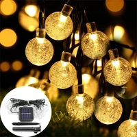solar string lights outdoor 20100 led crystal ball light with 8 modes waterproof solar powered lamps for garden christmas decor