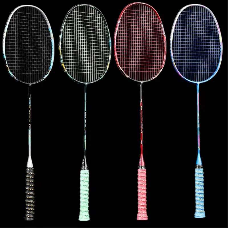 

10U full carbon fiber badminton racket for men and women professional offensive ball control type 50g ultra-light single shot