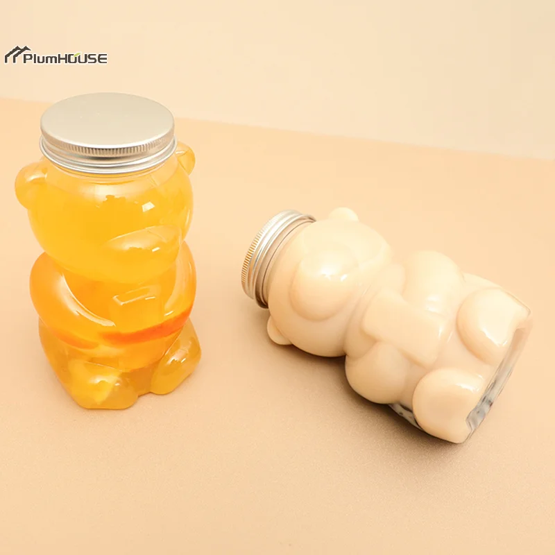 PlumHOUSE 500 мл прозрачная бутылка для воды Kawaii Bear