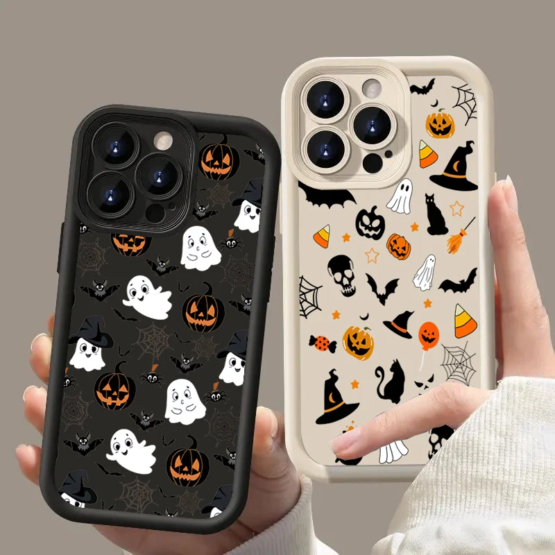 Роскошный чехол для телефона Happy Halloween Ghost Vivo Y28 Y03 Y17s Y19s Y100 Y78 Y36 Y27 Y16 Y77 Y75 Y35 Y22s Y02 Y72 Y76